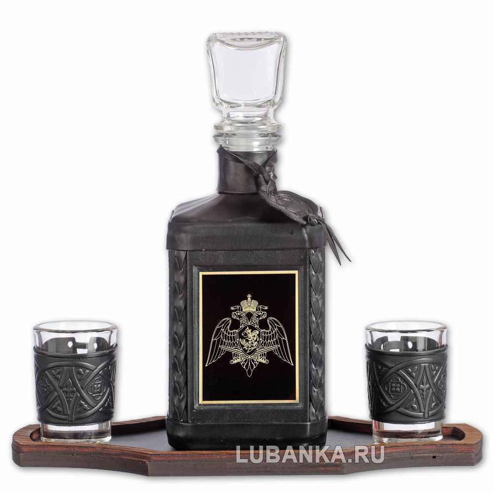 Набор для водки «Росгвардия» чёрный