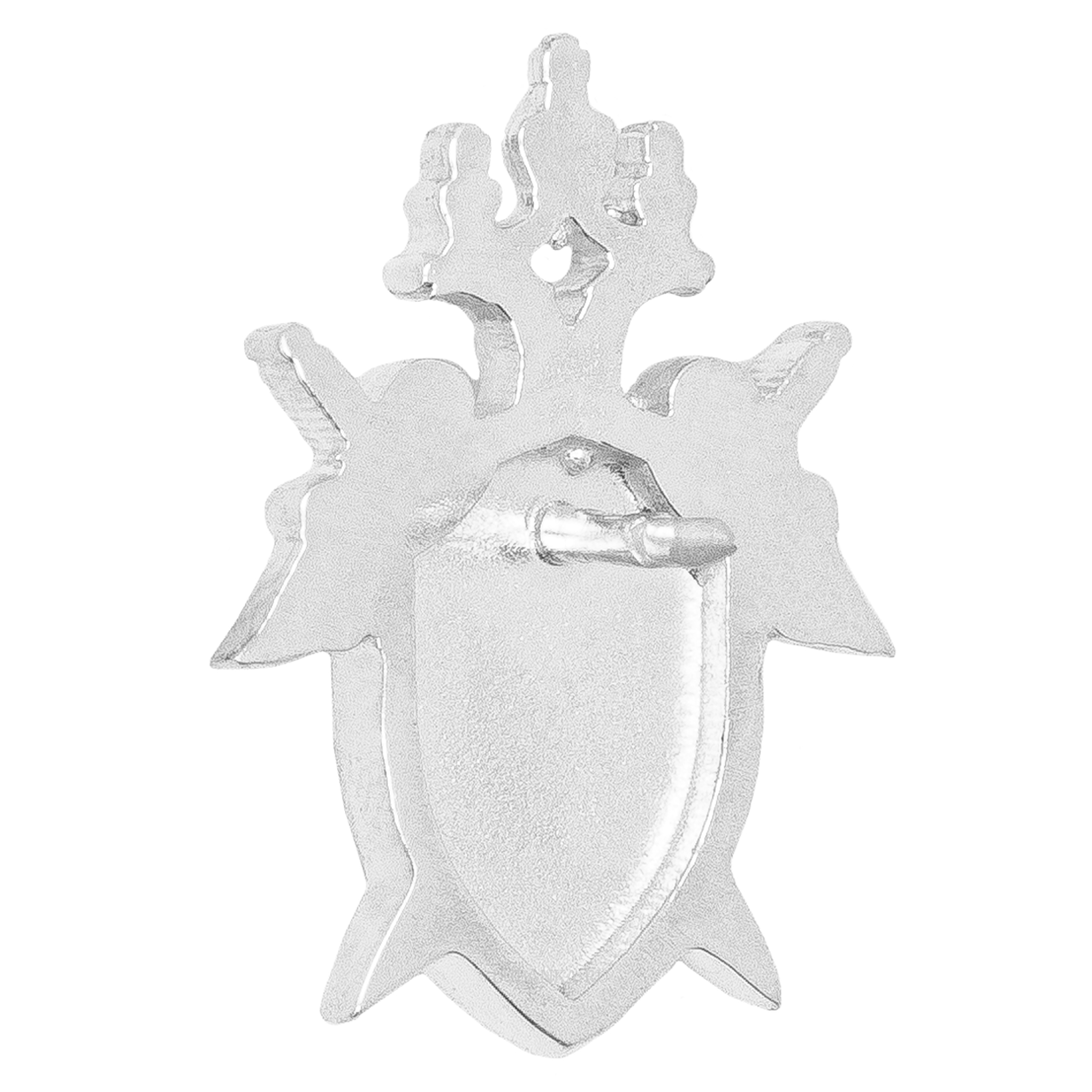 Значок СКР серебро