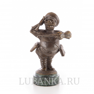 Статуэтка Гаишник отдающий приветствие бронза