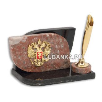 Настольный набор для руководителя «Герб» из камня